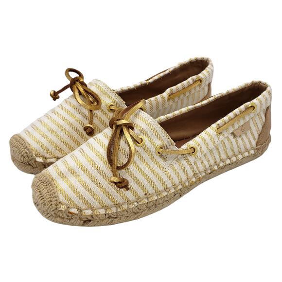 2/20 SALE Sperry Katama SAND/GOLD espadrille flats - Picture 3 of 10